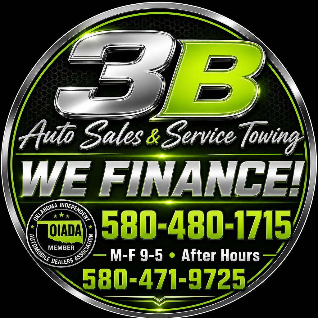 3 B Auto Sales Service & Towing badge with OIADA member seal and contact hours